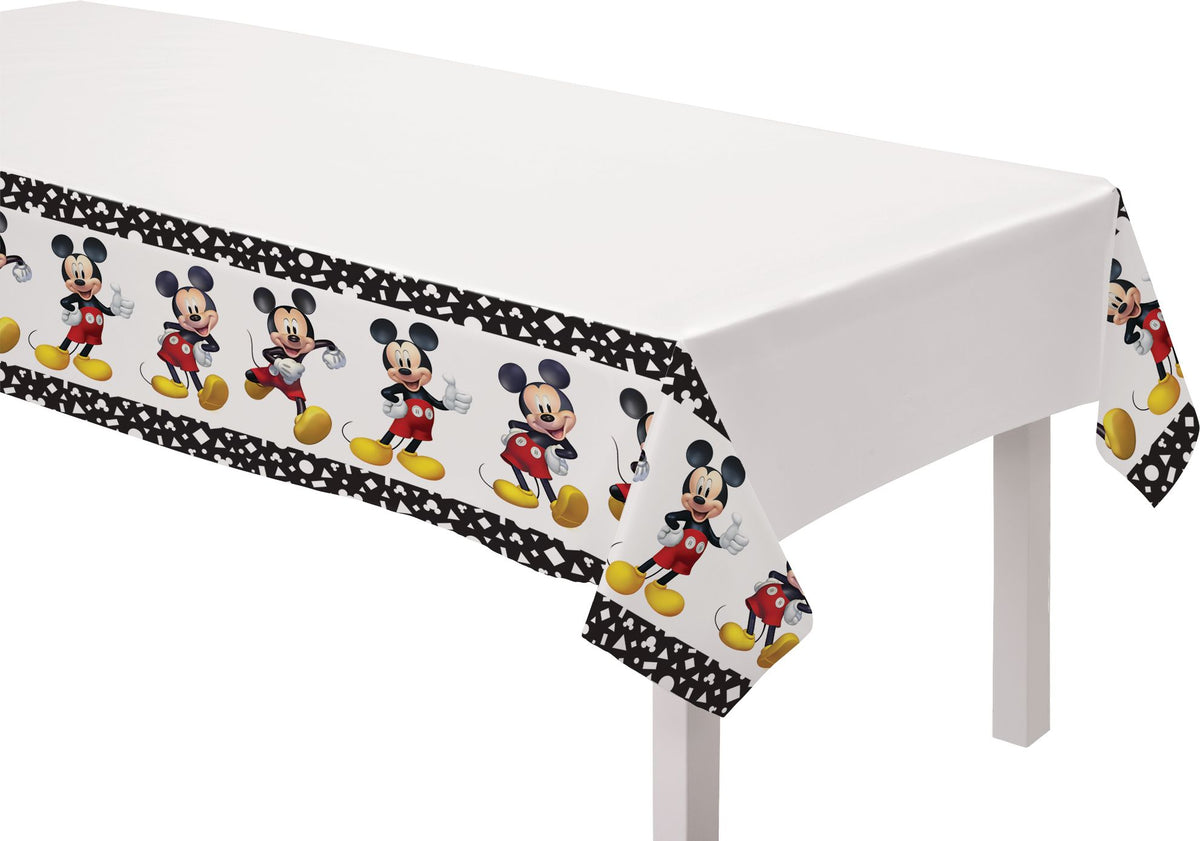 Mickey Mouse Forever Reusable Plastic Table Cover - 54"x96"