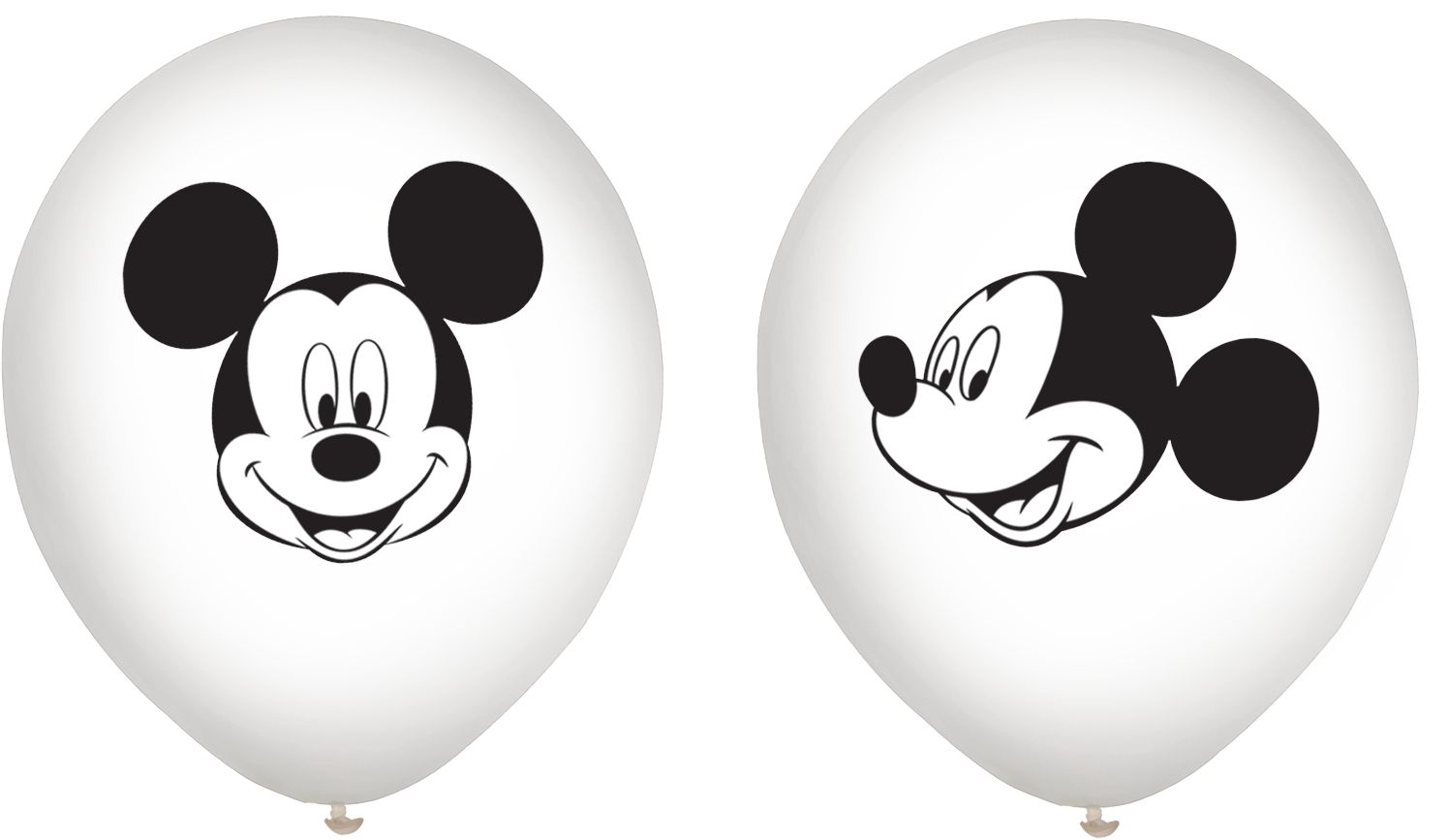Mickey Mouse Confetti Latex Balloons - 12" 6-Pack