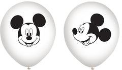 Mickey Mouse Confetti Latex Balloons - 12" 6-Pack