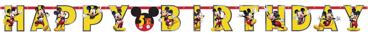 Mickey Mouse Forever Personalized Birthday Banner Kit