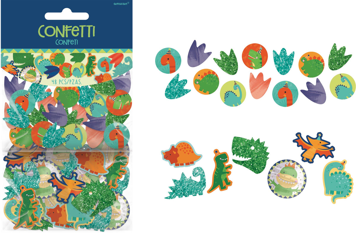 Dino-Mite Dinosaur Giant Confetti for Kids' Birthday Parties