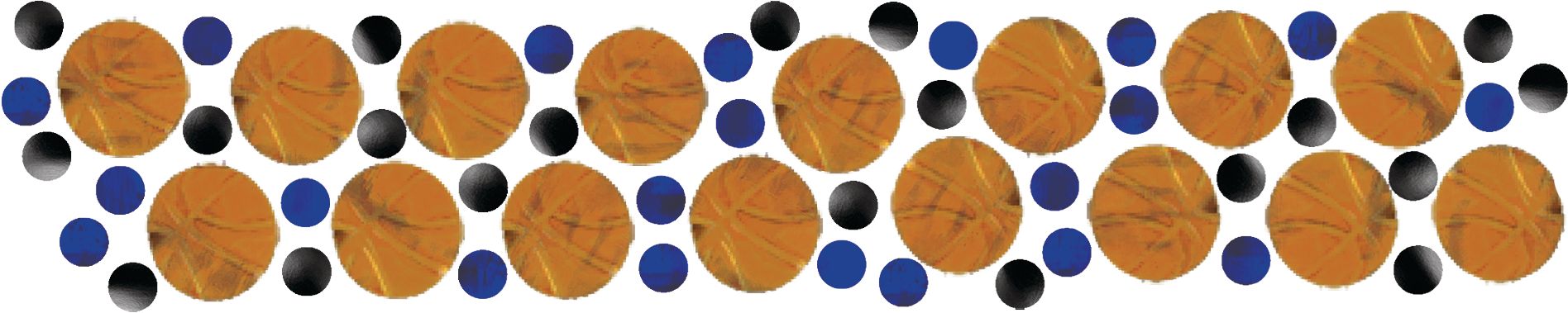 NBA Spalding Basketball Party Confetti