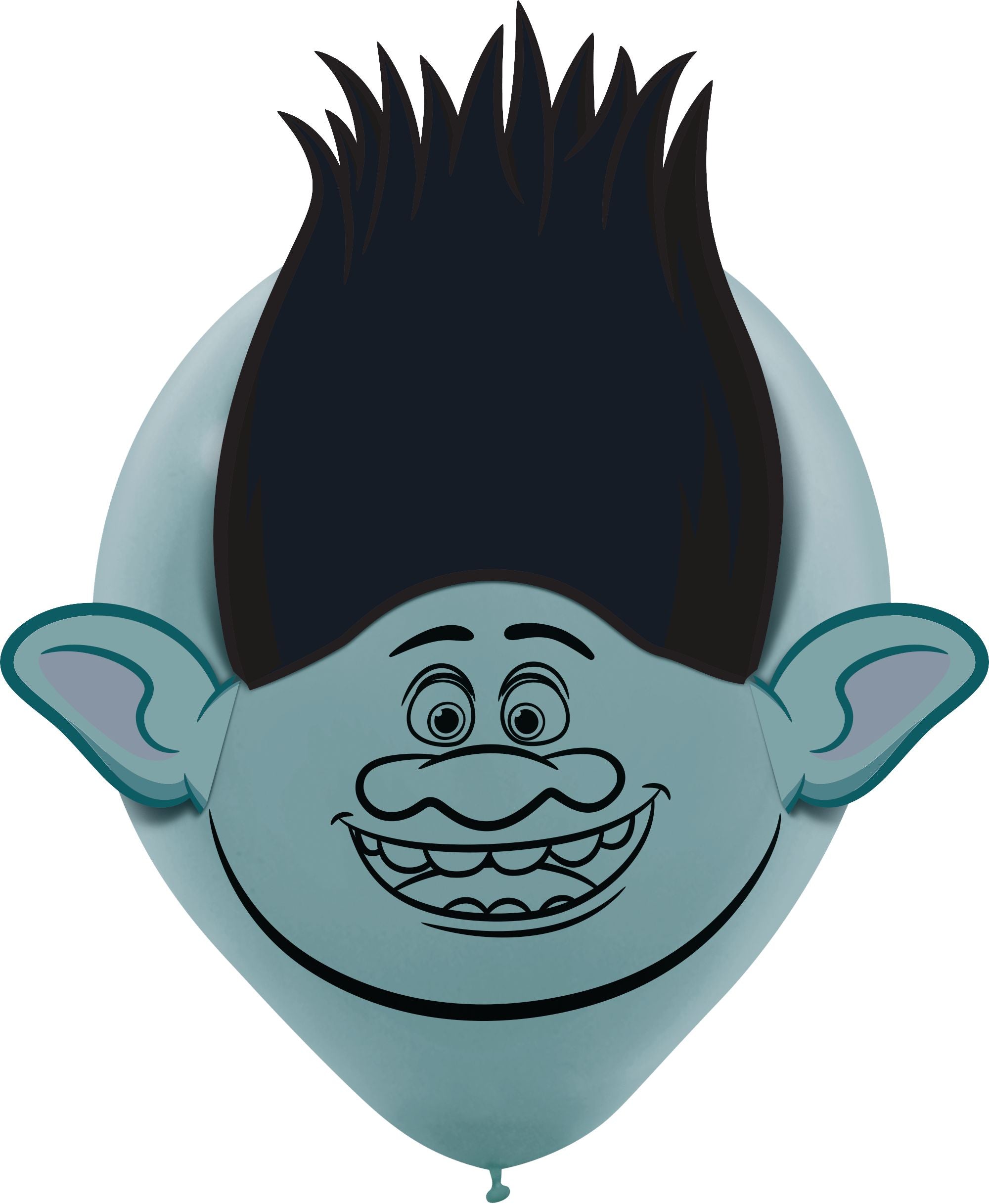 Trolls World Tour Latex Balloon Decorating Kit, 12-Inch, 6-Pack