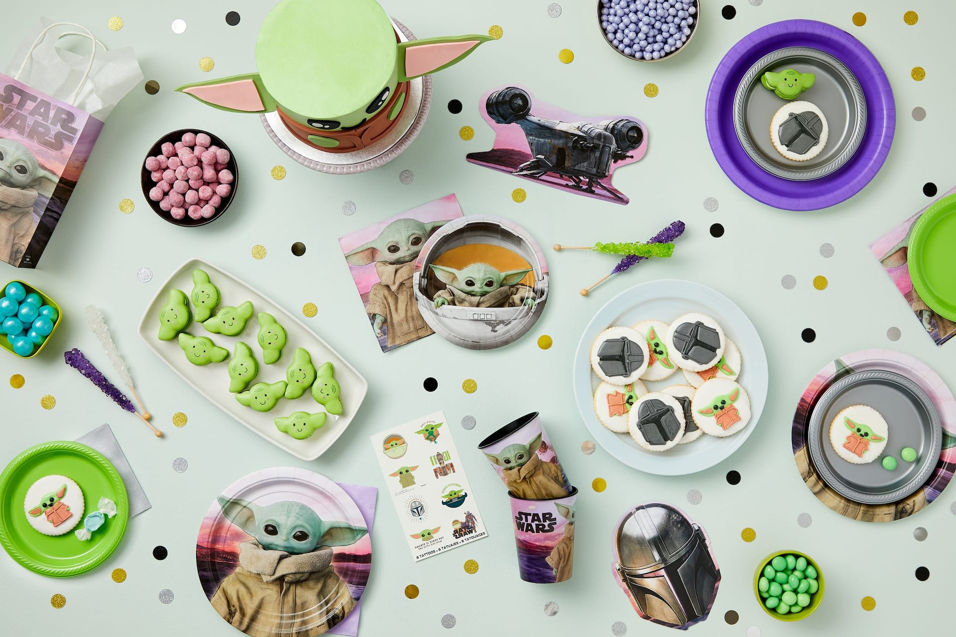 Star Wars The Mandalorian "The Child" Customizable Kraft Gift Bags - 8 Pack