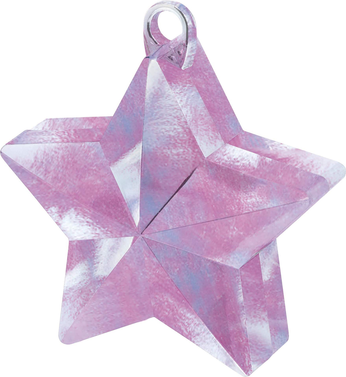 Iridescent Star Balloon Weight - Elegant Party Accessory