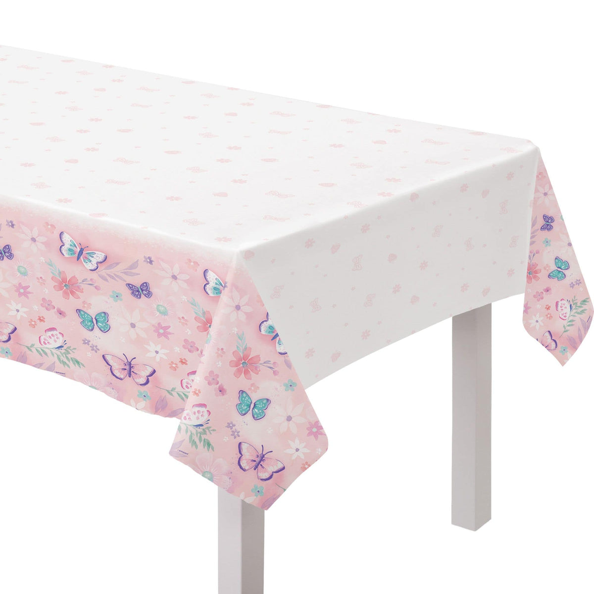 Butterfly Flutter Plastic Table Cover for Kids' Birthday Parties