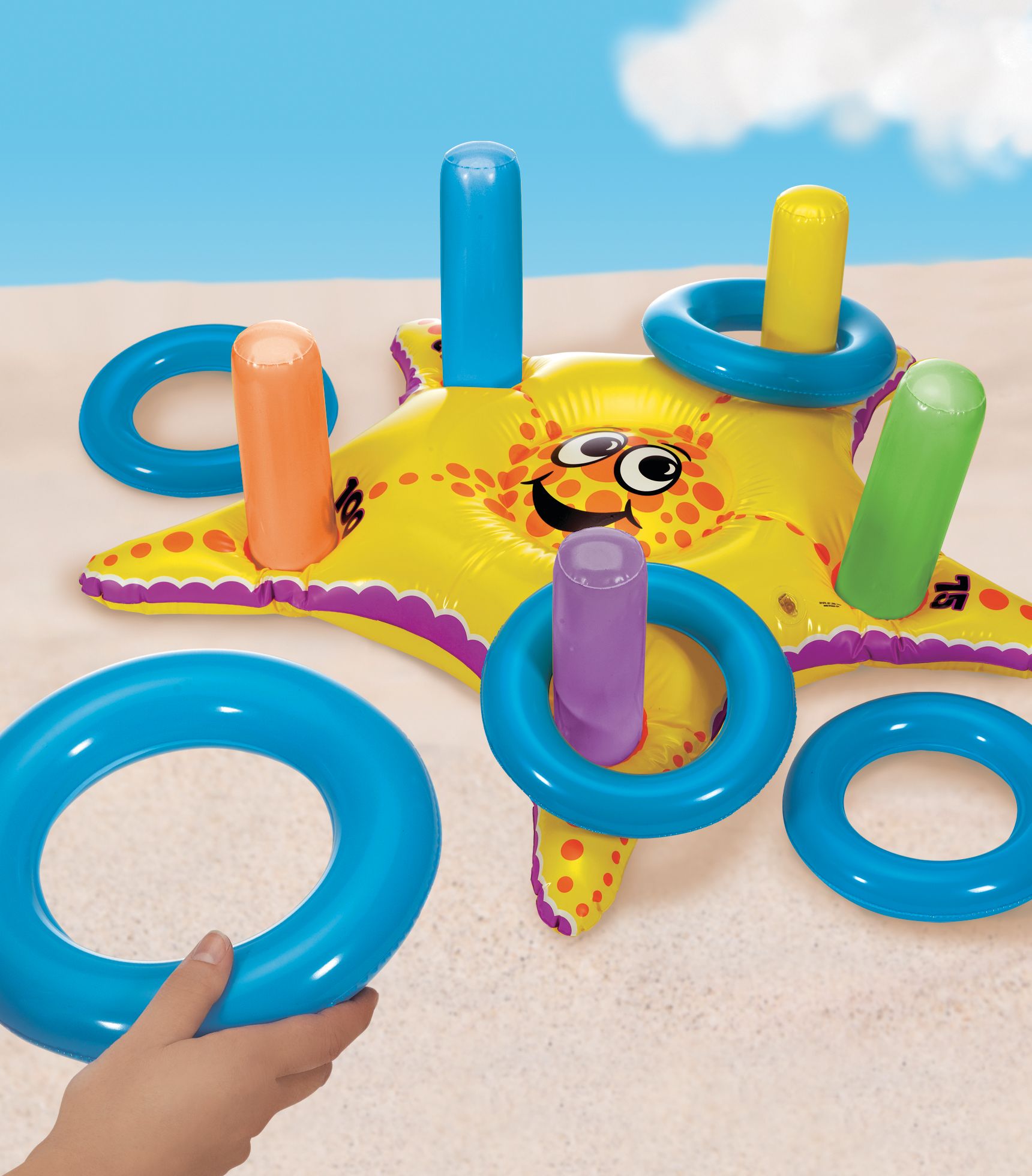 Starfish Inflatable Ring Toss Game for Summer Fun
