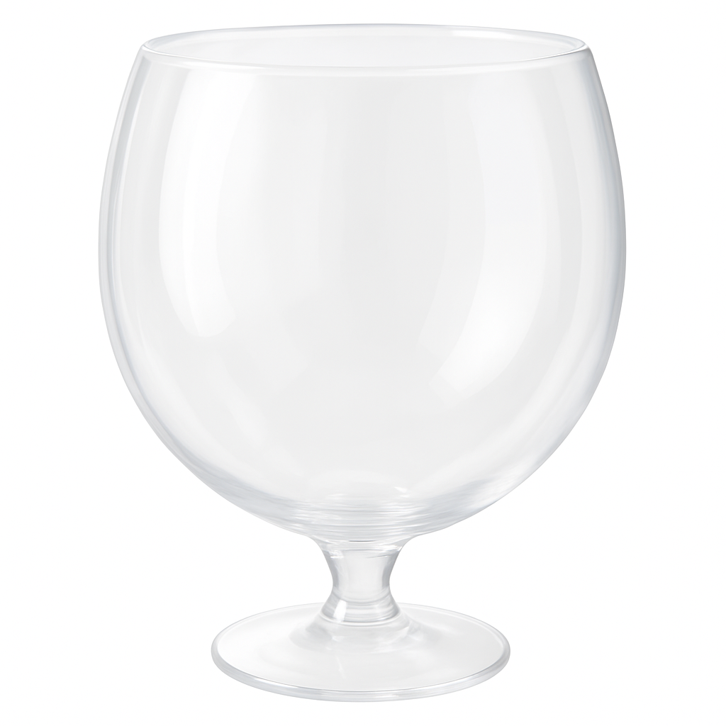 Giant Clear Plastic Pedestal Cocktail Bowl - 102 oz