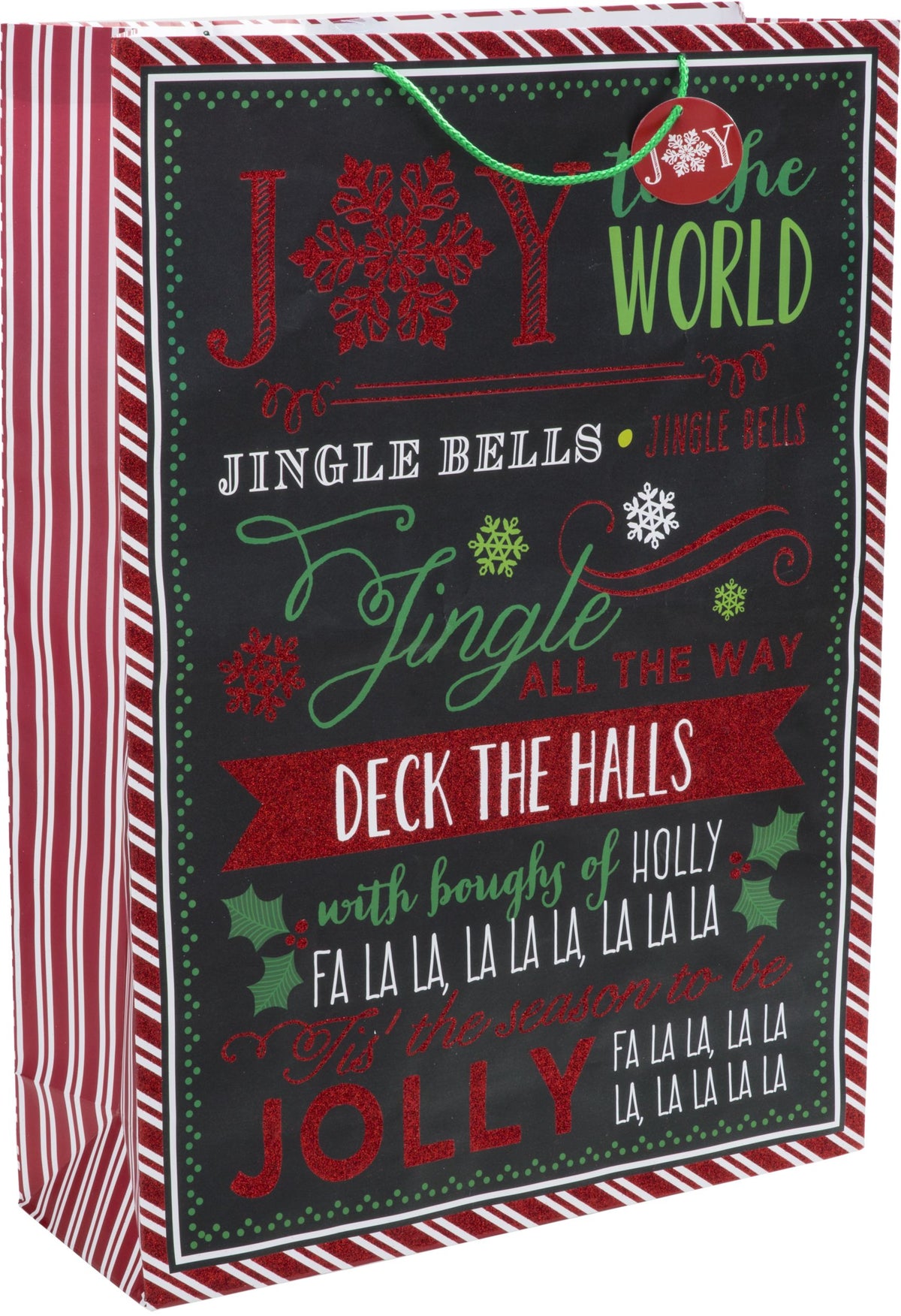 Extra Large Glitter Chalkboard Christmas Gift Bag