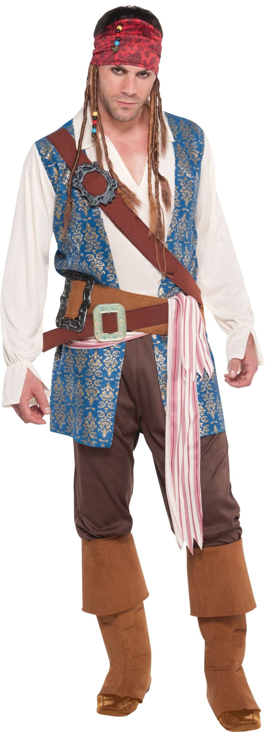 Men's Plus Size Jack Sparrow Halloween Costume - Pirates of the Caribbean