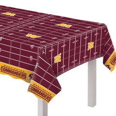Washington Commanders NFL Plastic Table Cover, 54" x 96"