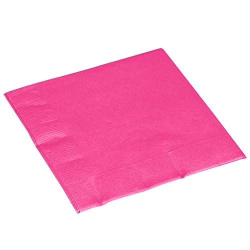Bright Pink Luncheon Napkins - 6.5 in. - 50ct