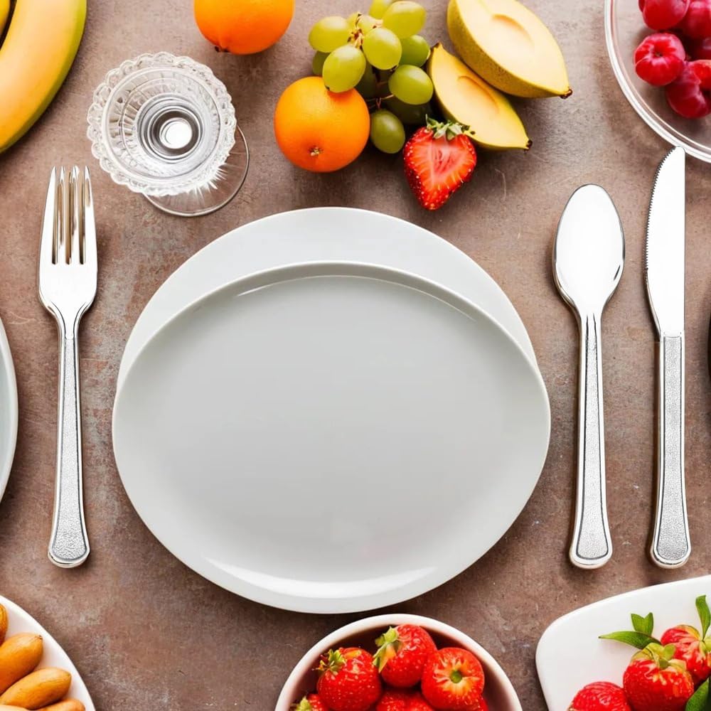 Clear Heavyweight Assorted Plastic Cutlery Set