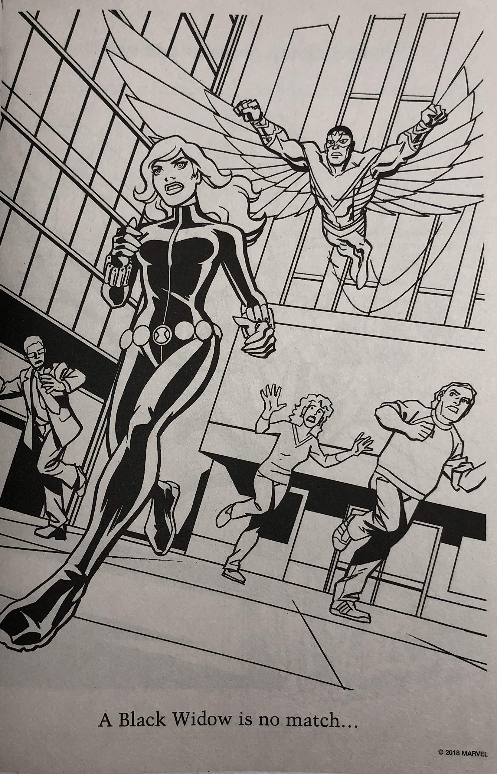 Disney Marvel Avengers Colouring & Activity Book, Black/White, 32 Pages, Ages 4+, for Arts & Crafts/Birthday Favour