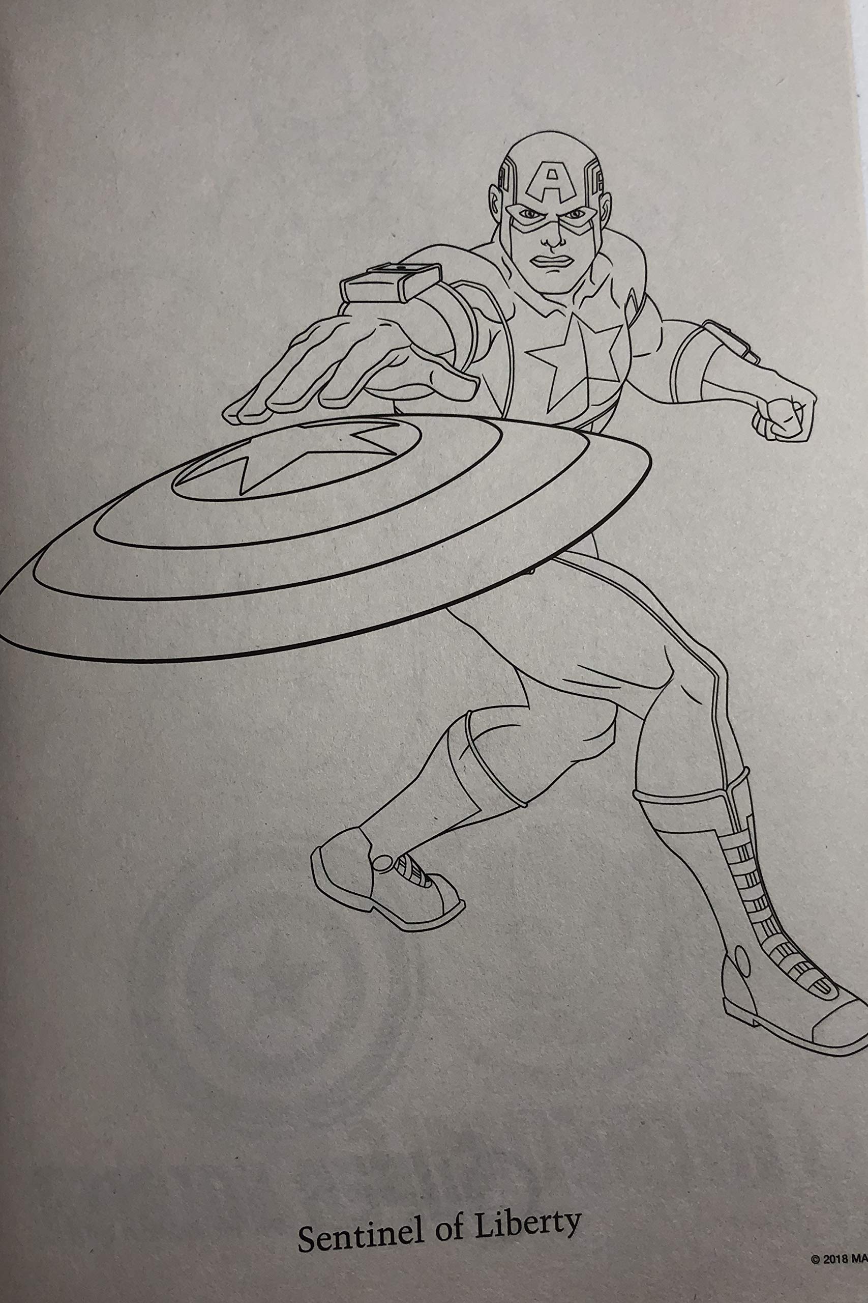 Disney Marvel Avengers Colouring & Activity Book, Black/White, 32 Pages, Ages 4+, for Arts & Crafts/Birthday Favour