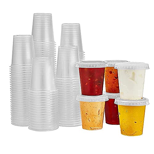 Clear Portion Cups with Lids - 1.5oz, Pack of 150