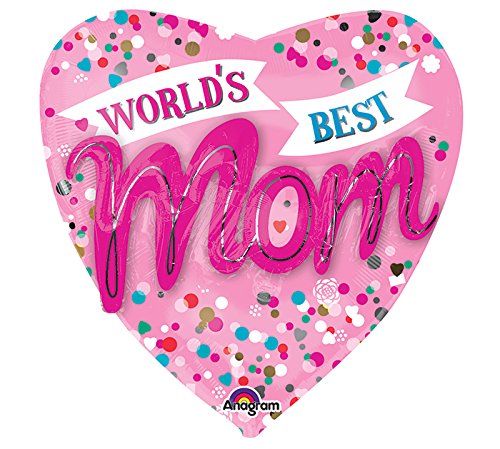 World's Best Mom Metallic Foil Balloon