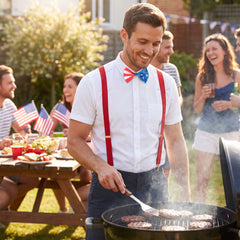 Patriotic Red, White, and Blue Bowtie