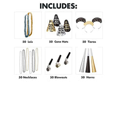 NYE Kit 100 person Amscan Party City 300 pcs