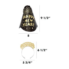 NYE Kit 100 person Amscan Party City 300 pcs