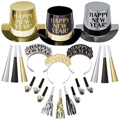 NYE Kit 100 person Amscan Party City 200 pcs