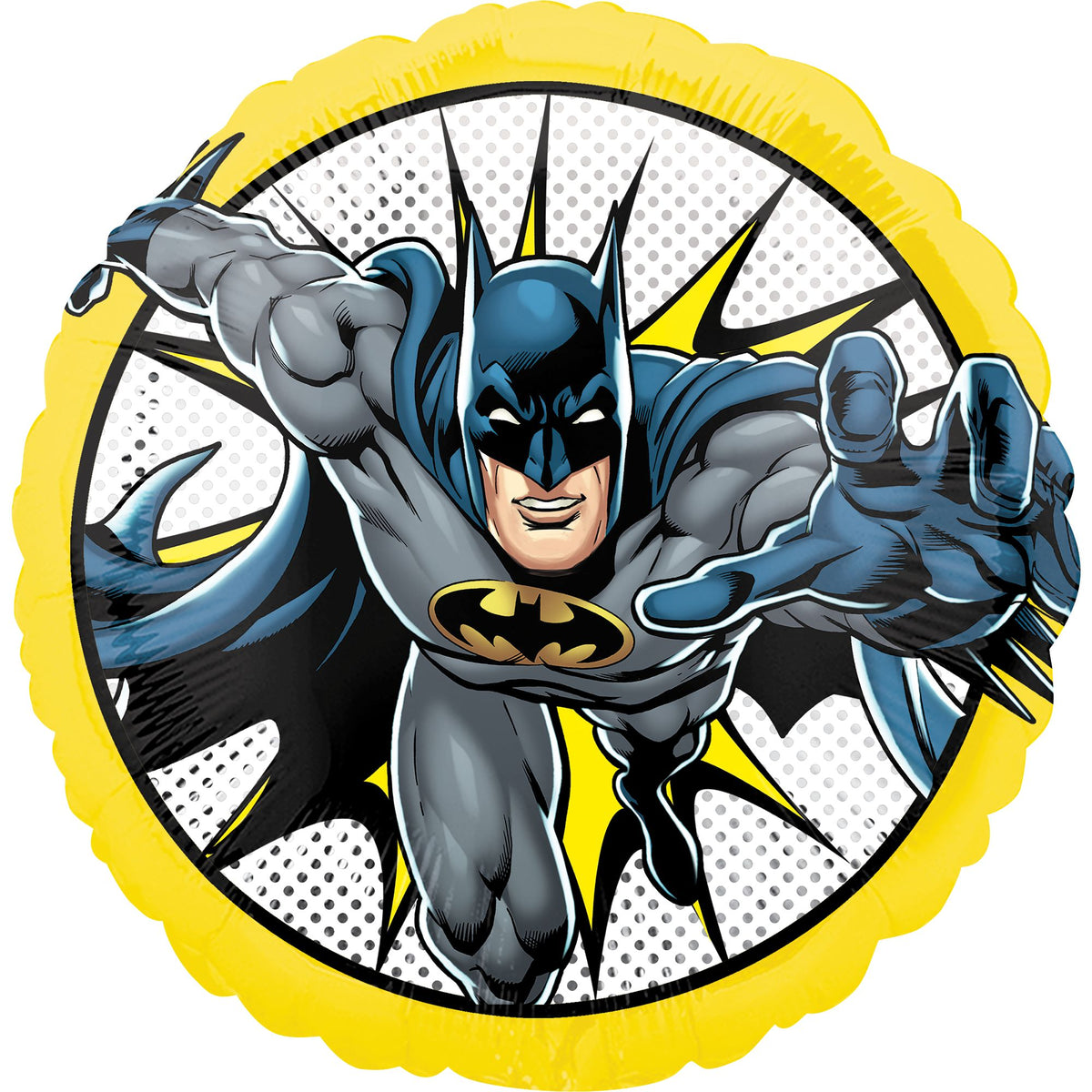 Little Gym - 18" Batman Foil Balloon - Superhero Birthday Party Decoration - 1 Ct.