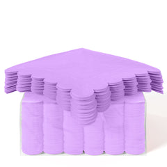 Lavender Scallop Beverage Napkins - 4.75 In. X 4.75 In. | 50 Ct.