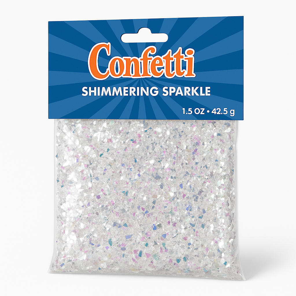 Shimmering Iridescent Sparkle Confetti - 1.5 oz