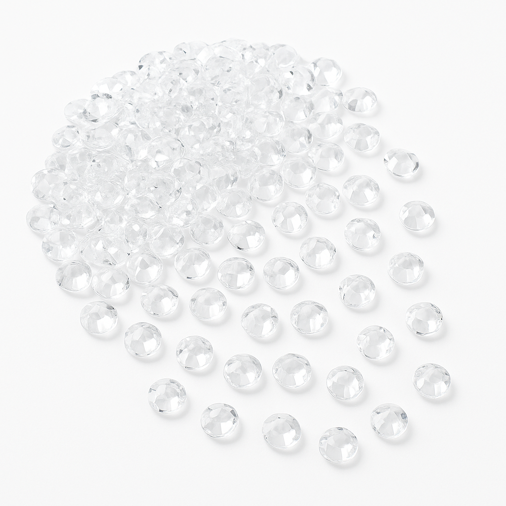 Clear Diamond Mini Gem Table Scatter for Weddings
