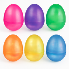 Pearlescent Fillable Easter Eggs, Multi-Coloured 6-Pack