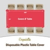 PMA - Premium Lime Green Plastic Table Cover - 54 In. x 108 In.