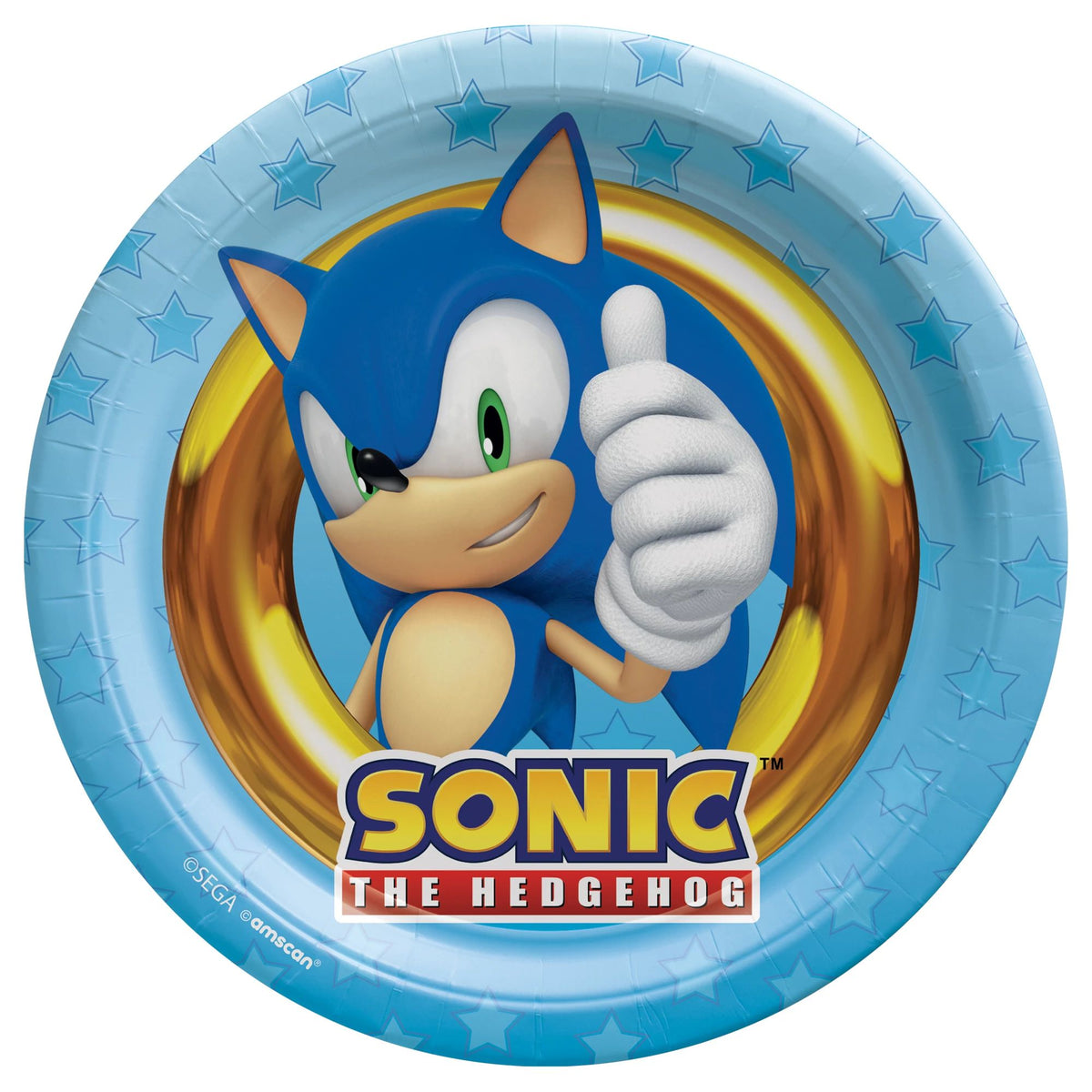 PMA - Sonic the Hedgehog 7" Round Paper Plates