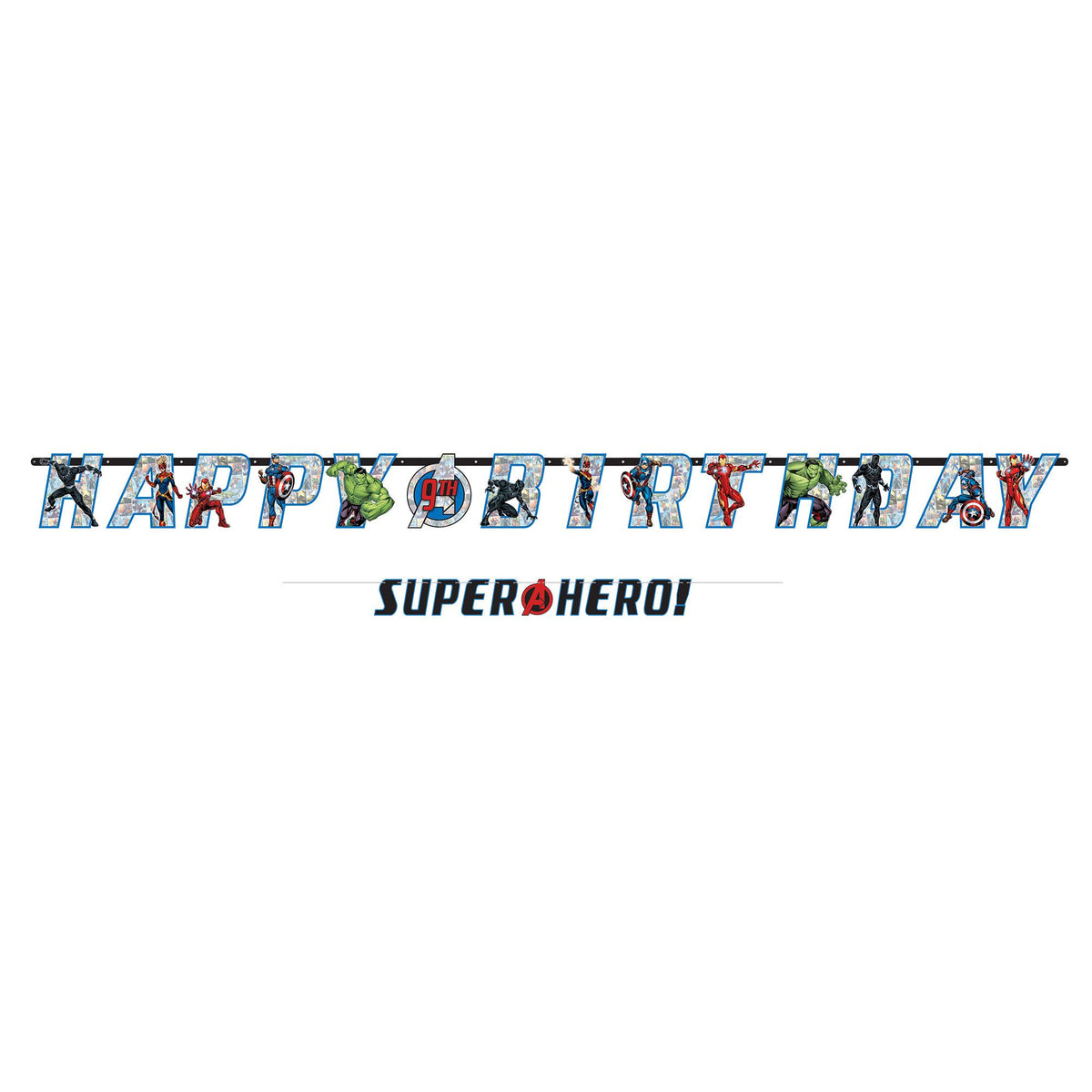 PMA - Marvel Avengers Customizable Birthday Banner Kit