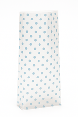 Polka Dot Wedding Favor Treat Bags with Bows - 12 Pack