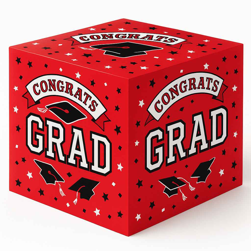 Red Graduation Cardholder Box