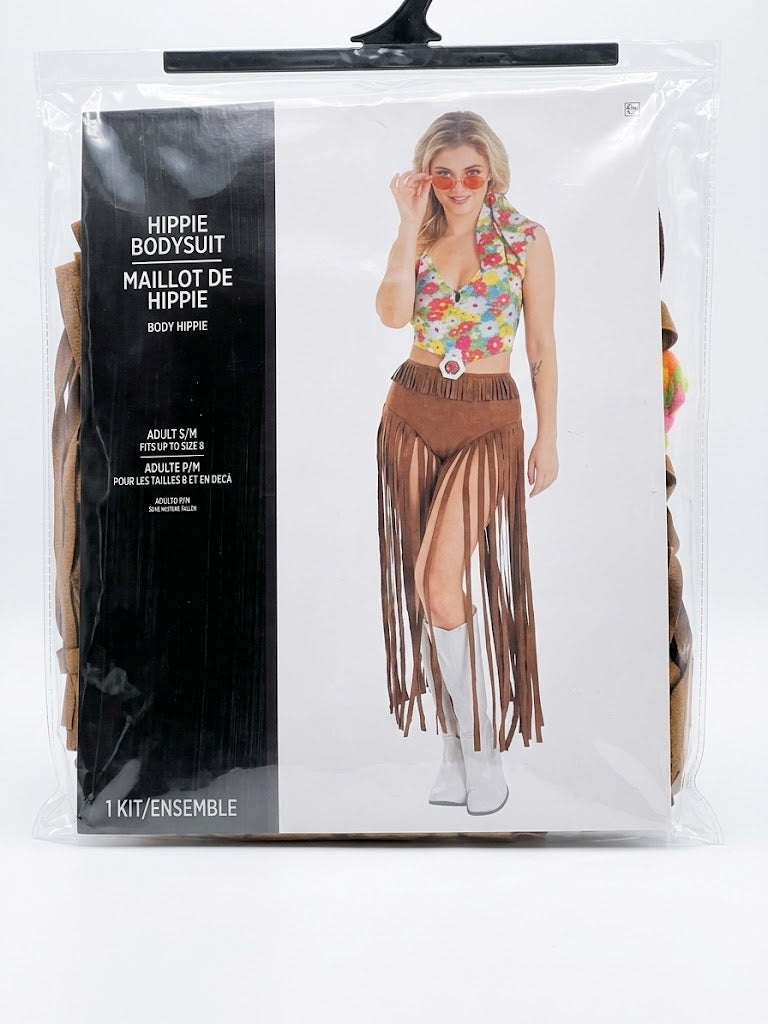 Hippie Festival Fringe Skirt Halloween Costume - Adult S/M