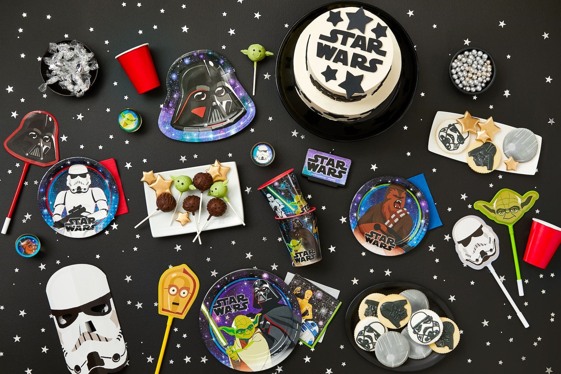 PMA - Star Wars Galaxy Bounce Balls Party Favors - 4 Pack