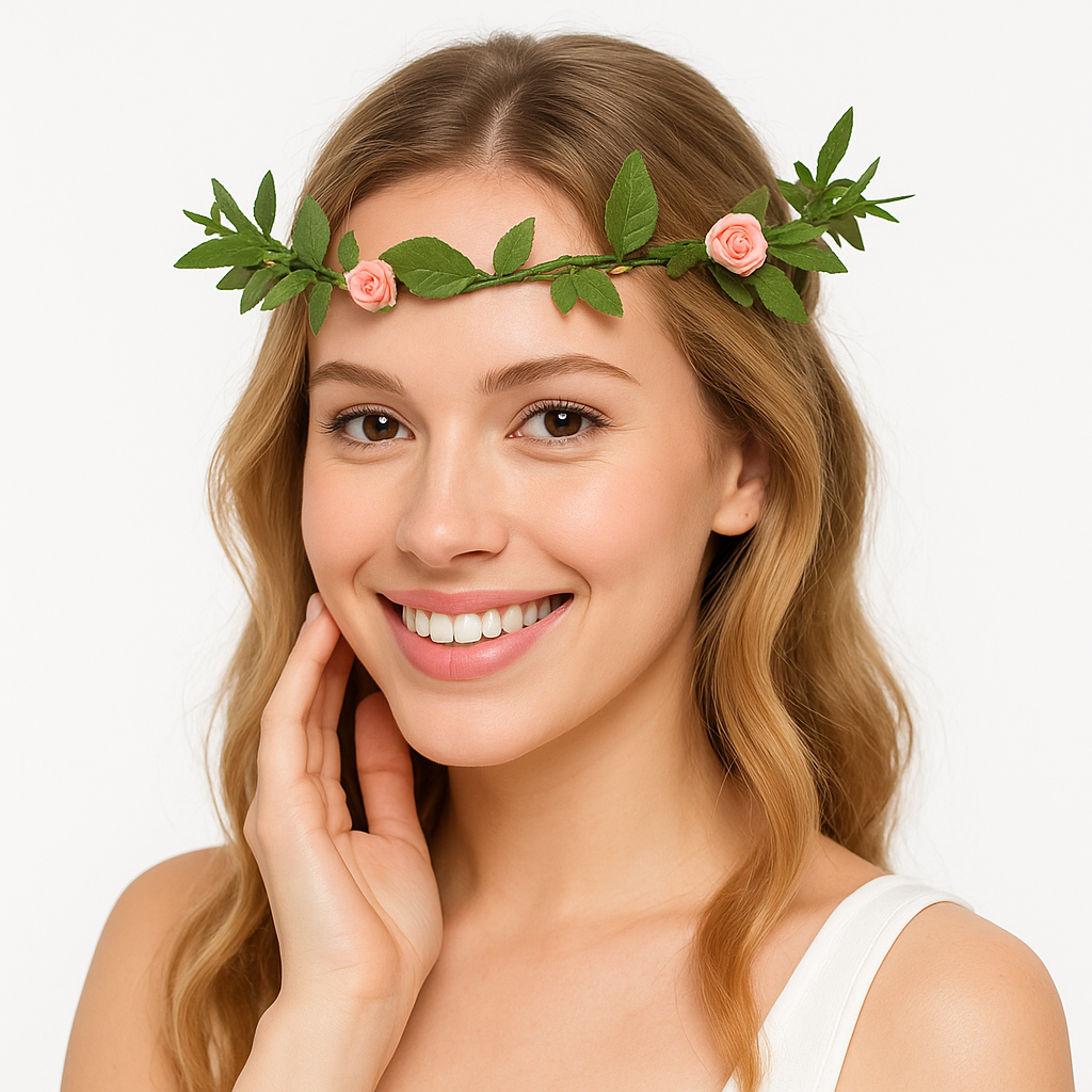 Mint to Be Floral Head Wreath for Weddings