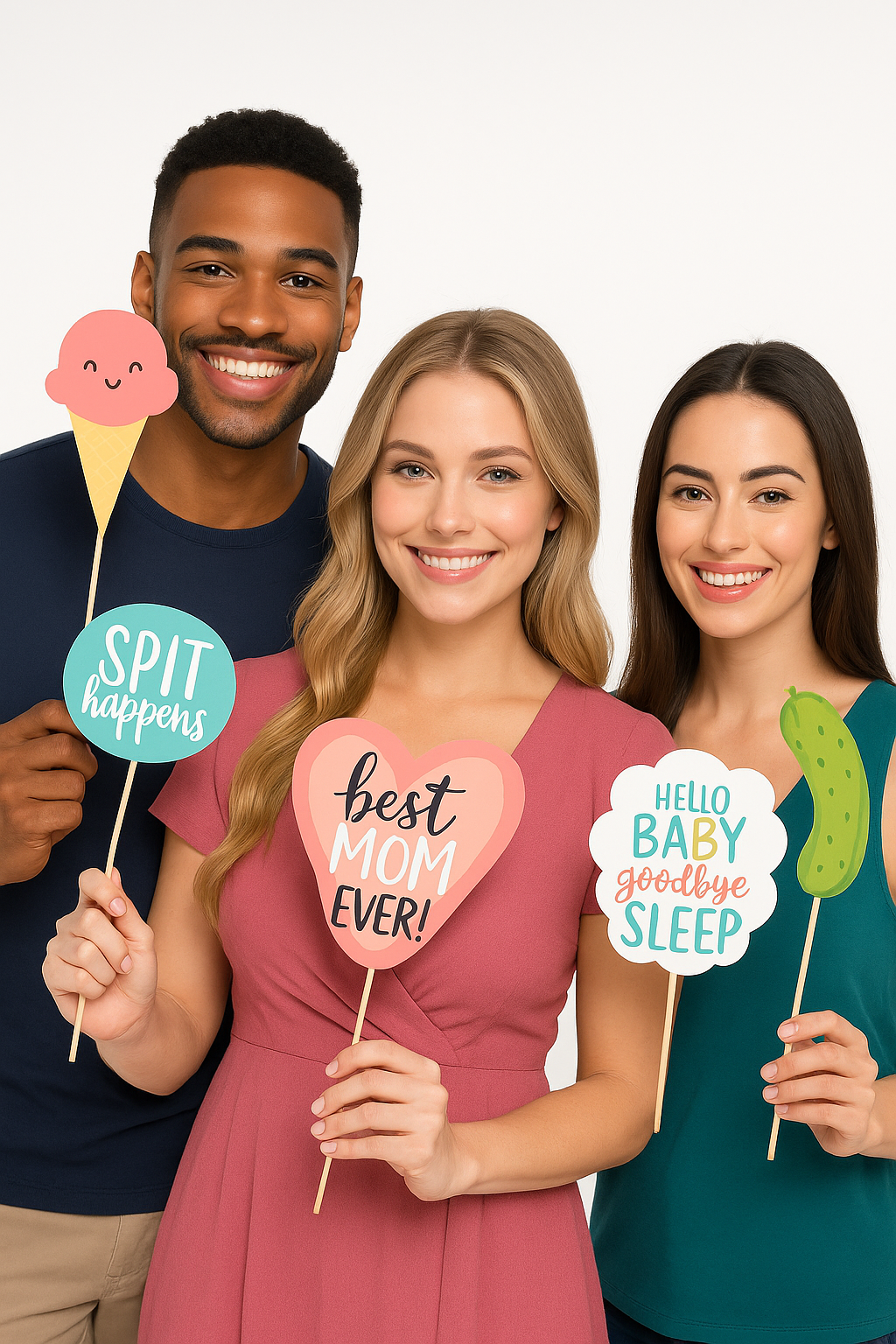 Baby Shower Fun Photo Prop Kit - 13 Pieces