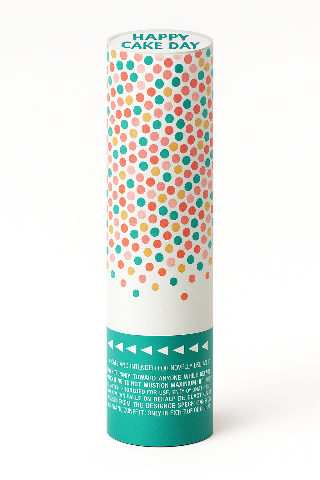 Happy Cake Day Metallic Confetti Popper Set