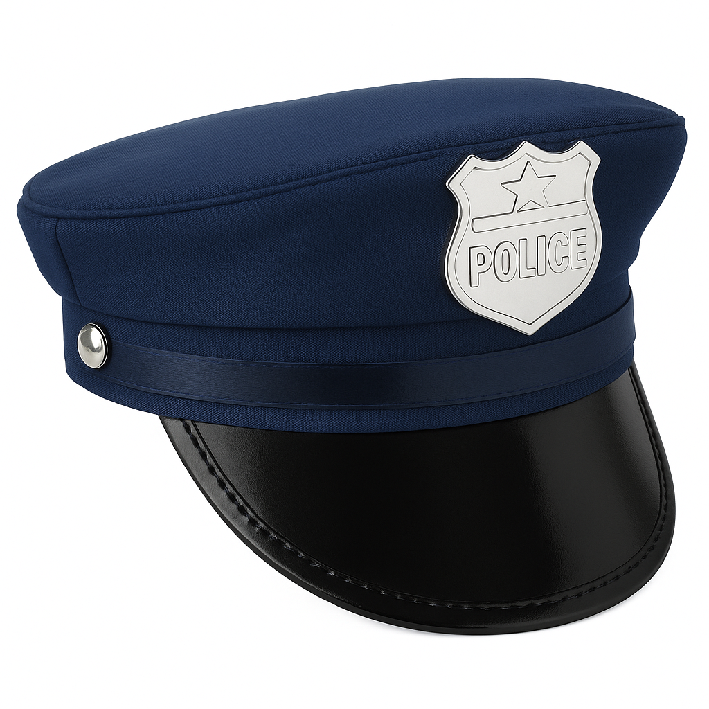 Deluxe Police Officer Hat for Kids' Birthdays