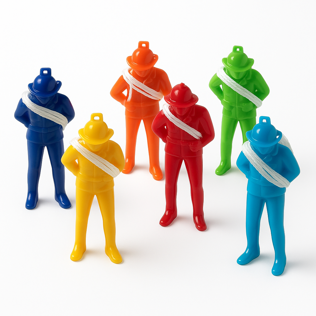 Colorful Parachute Men - 12 Pack