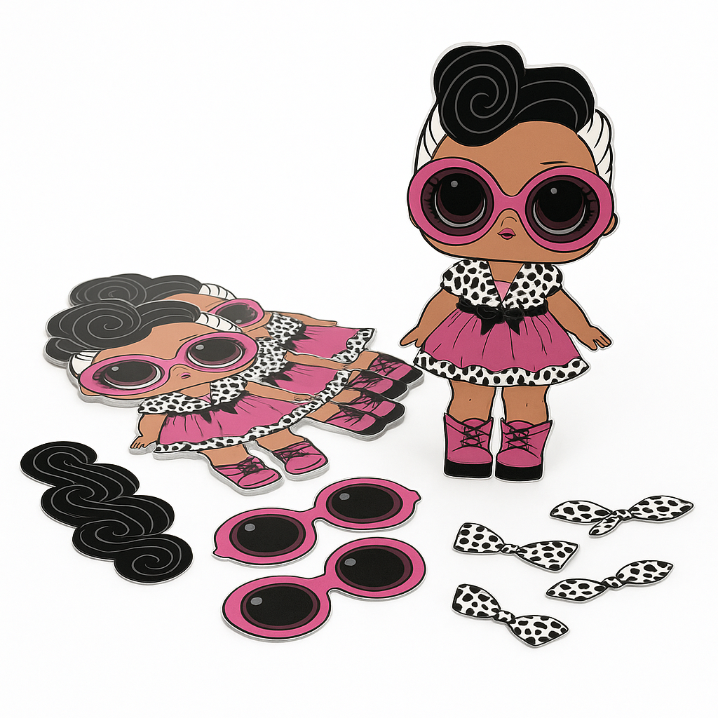 L.O.L. Surprise! DIY 4-Eva Craft Kit for Birthday Fun