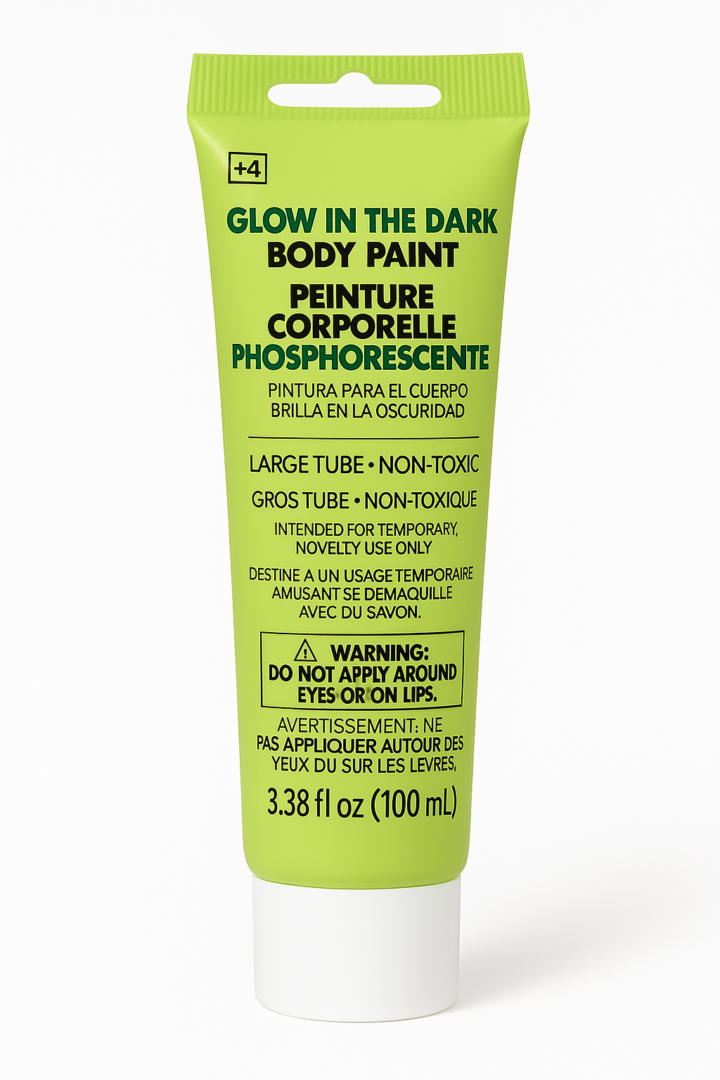 Neon Glow-in-the-Dark Body Paint - 100ml Tube