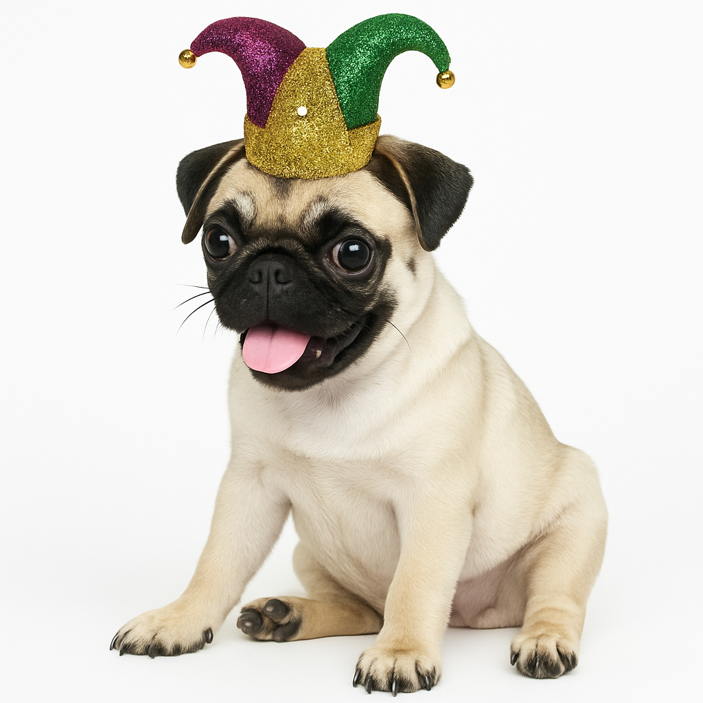 Petite Jester Pet Hat for Masquerade