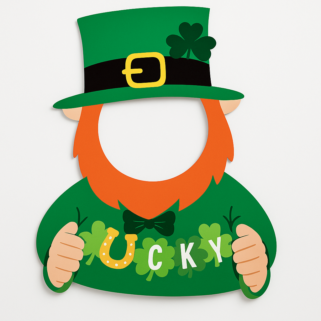 Lucky Leprechaun Photo Prop for St. Patrick's Day