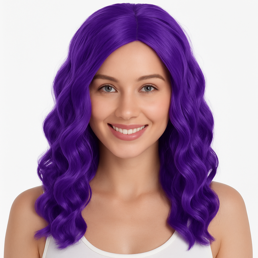 Vibrant Purple Body Wave Wig