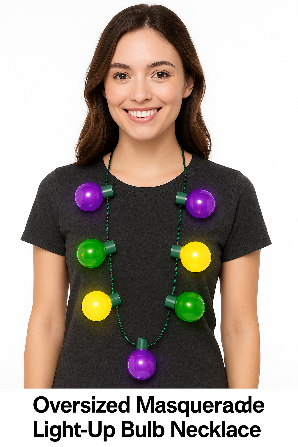 Oversized Masquerade Light-Up Bulb Necklace