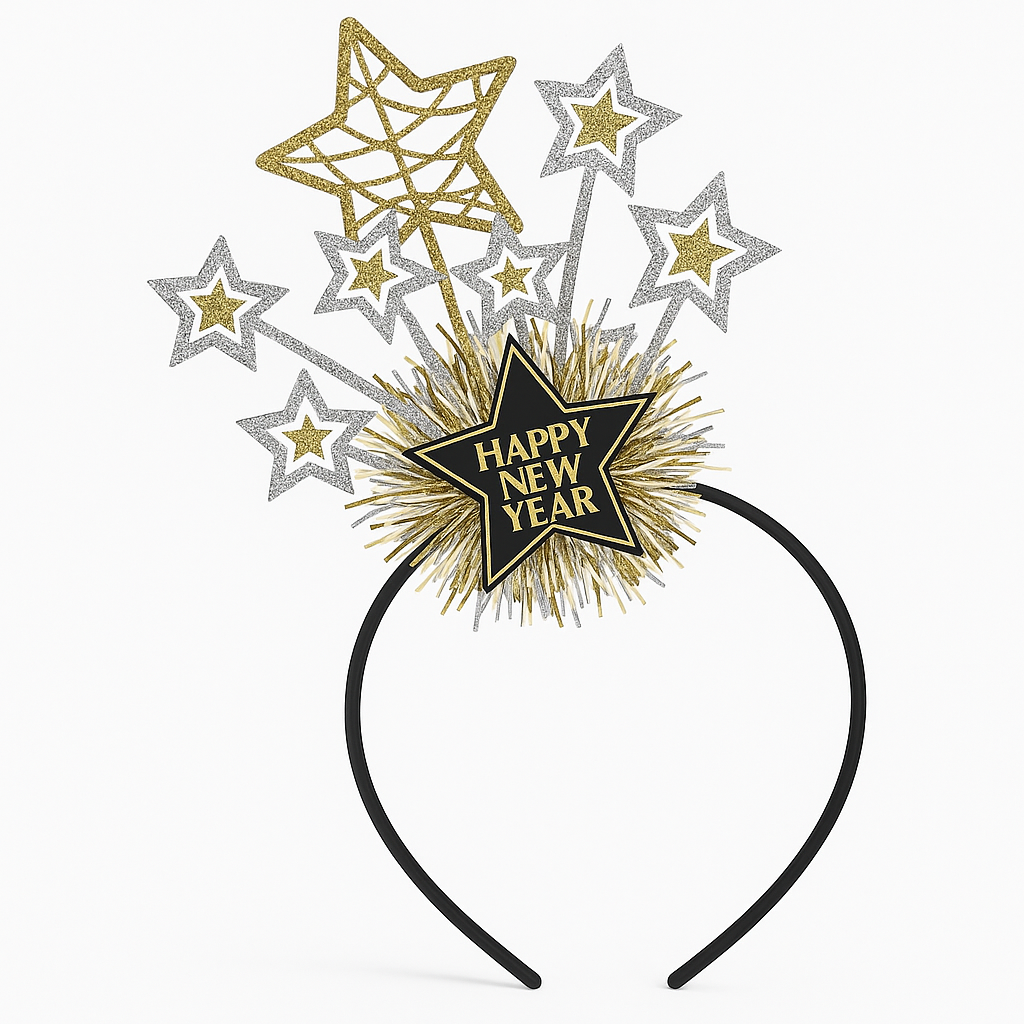 Deluxe "Happy New Year" Starburst Headband