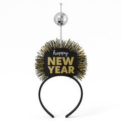 "Happy New Year" Ball Drop Light-Up Headband